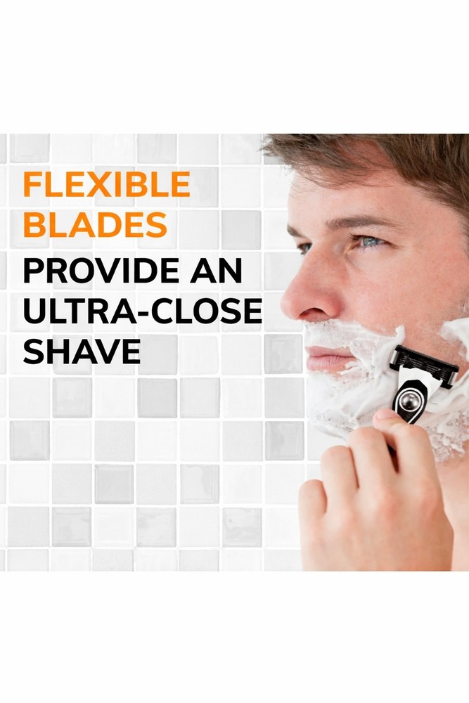 BIC Flex 5 Refillable Razors for Men 8 Pack Smooth Shave Sensitive Skin