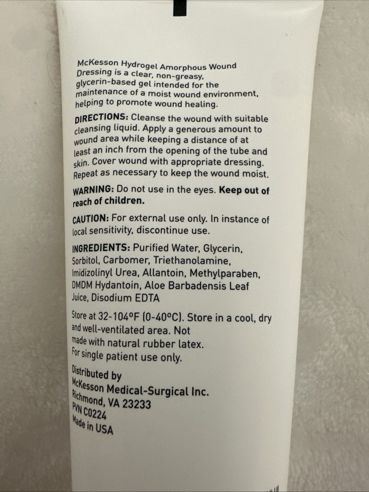 McKesson Hydrogel Wound Dressing 3 oz. 1722