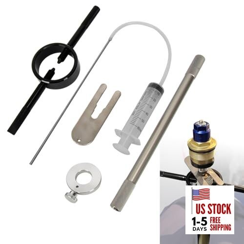 Motorcycle Fork Service Tool Kit -  Fork Spring Compressor, Oil Level and