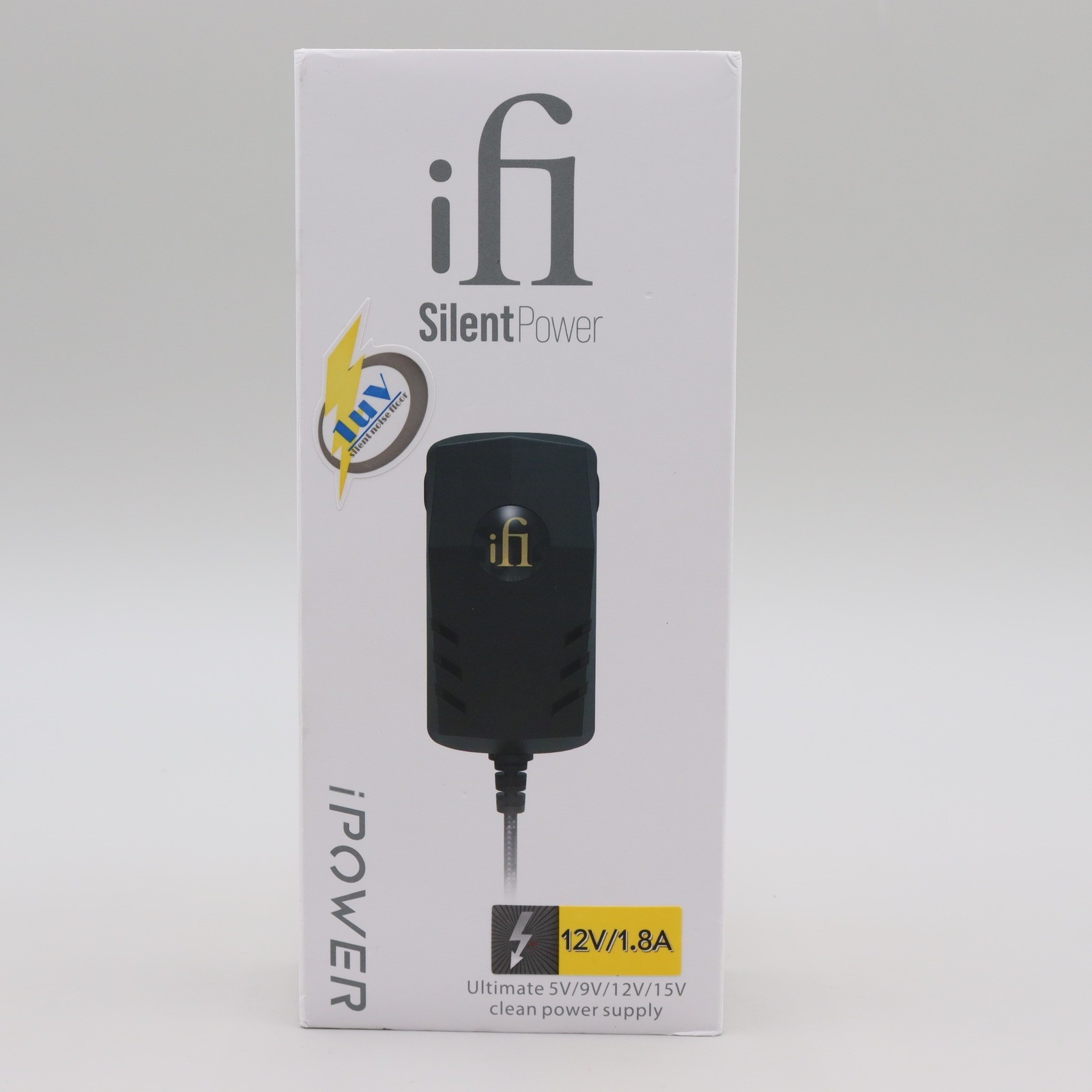 iFi SilentPower iPower 12V 1.8A Ultimate Clean Low Noise DC Power Supply Black