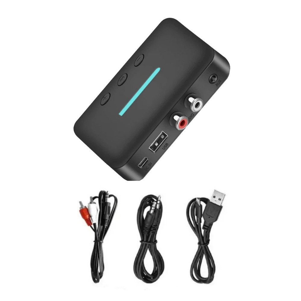 Wireless Bluetooth Audio Receiver 5.3 with RCA Output and AUX for Car Stereo