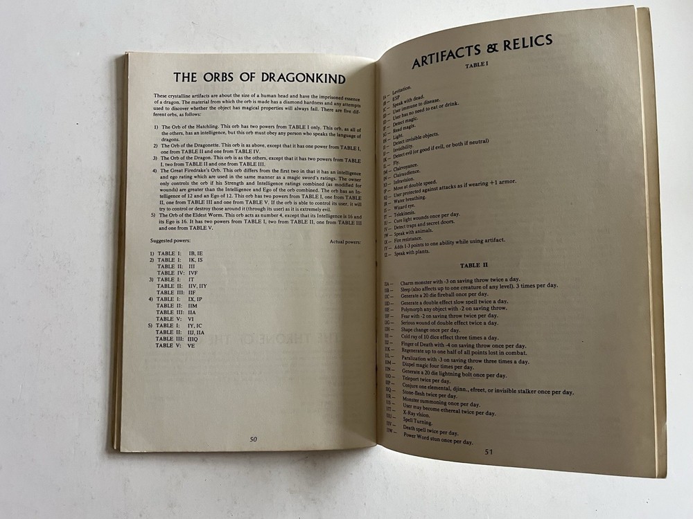 Dungeons and Dragons Eldritch Wizardry Supplement III TSR 1976