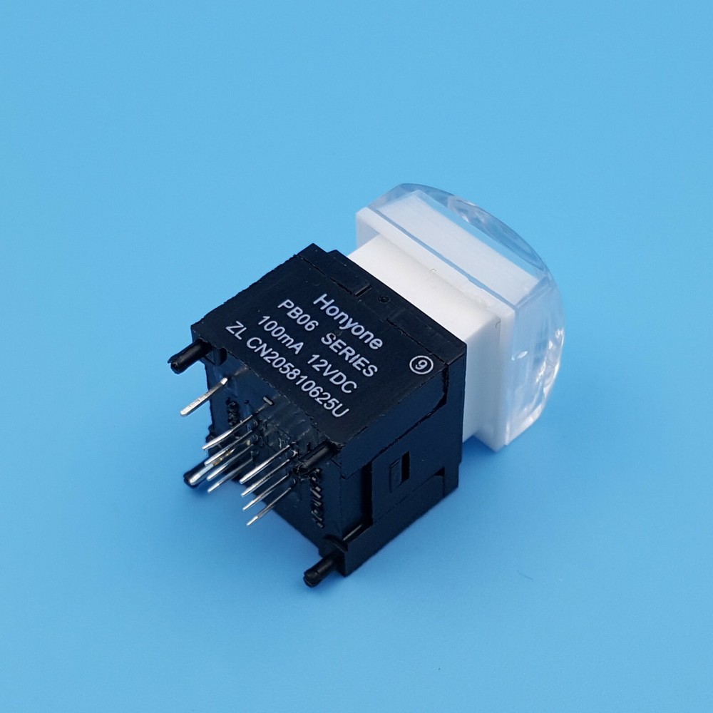 PB06-B Square 15*15mm RGB LED SPST Momentary Video Processor Push Button Switch