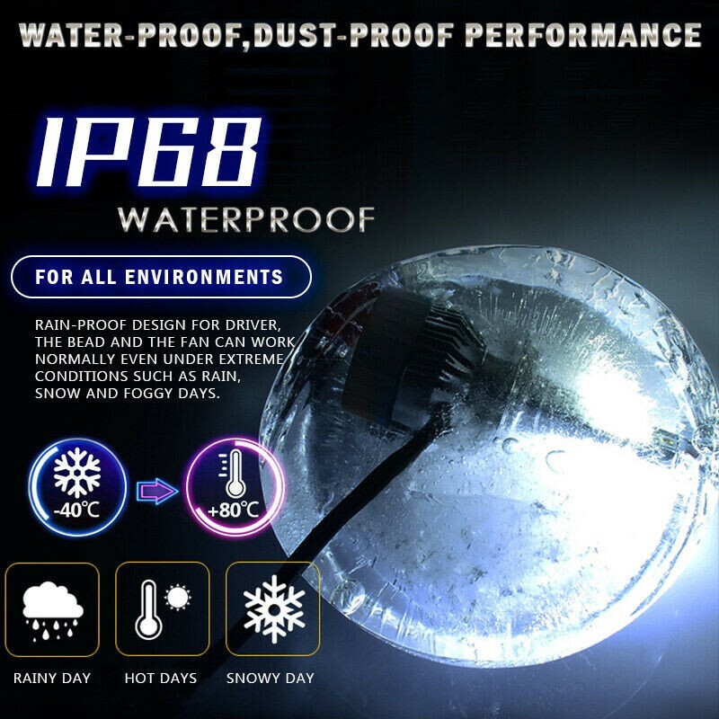 🌟Ultra LED Hi/Lo Beam Bulbs Pair for Polaris pn 4012279 12v 60/55w ⬆️Visibility