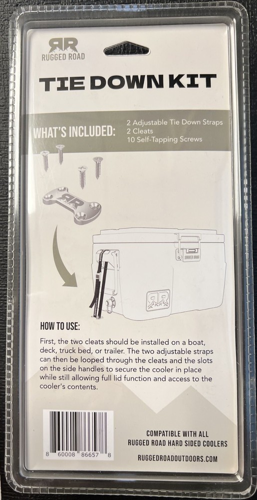 RUGGED ROAD Cooler CABLE TIE DOWN KIT