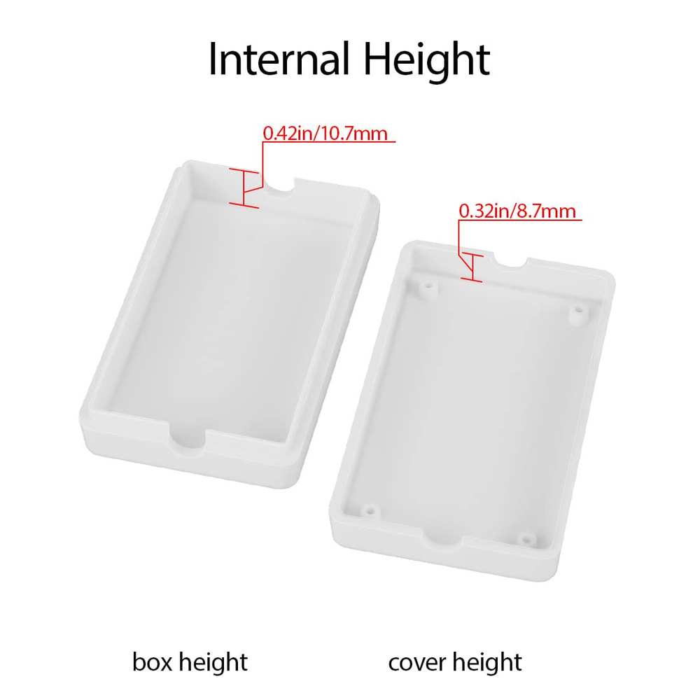 Project Box 5 Pieces ABS Plastic Electrical Project Case Small Junction Box for