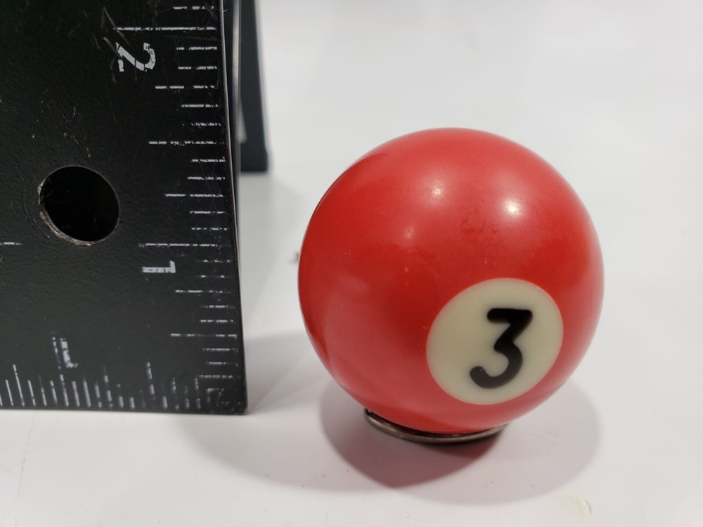 Vtg Billiards Pool Ball #3 Red Solid Replacement 1.5" diameter Mini