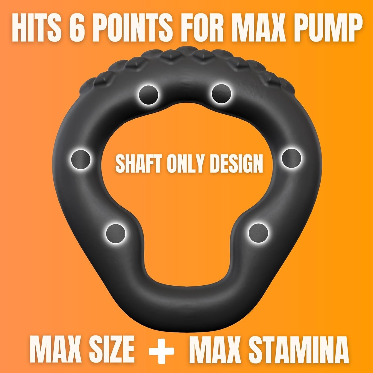 BULLRING GET MAX Size & Stamina Ring – 6 Pressure Point Design