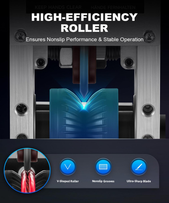 Manual Wire Stripper Machine, 0.06"-1" Wire Stripping Machine, Wire Stripping