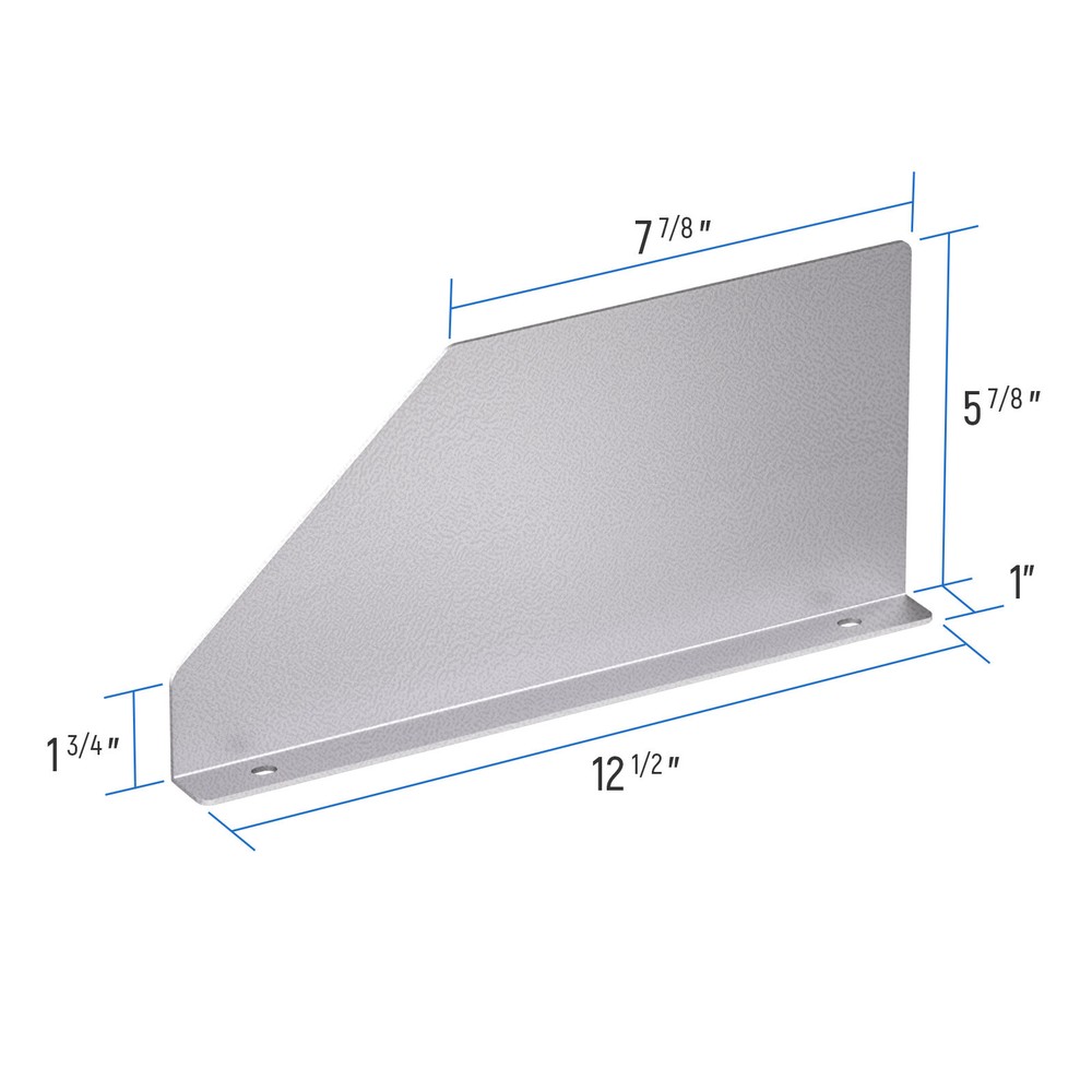 P-SH-Divider-B 5.9" Heightened Version Shelf Divider Shelf Accessories Grey