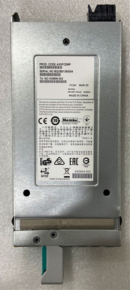 Intel AXXFCEMP Ethernet management port module accessory kit OPEN BOX