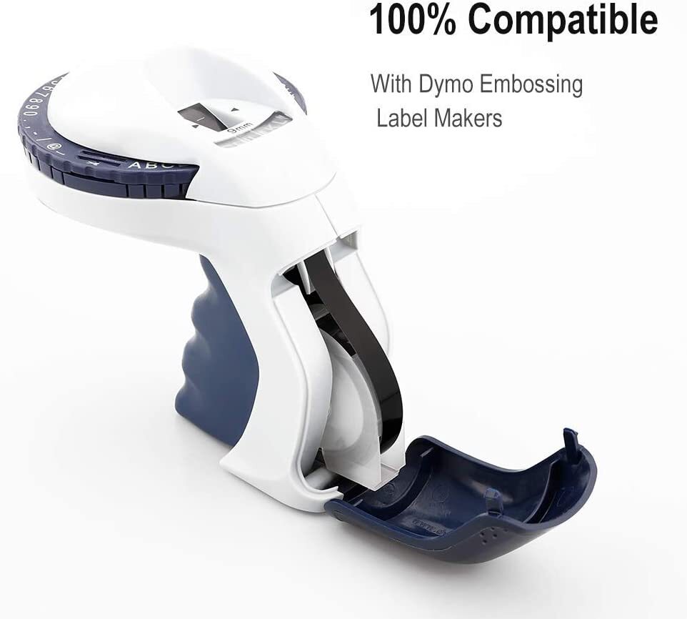 5PK Dymo 3D Embossing Label Tape 9mm for Dymo Organizer Xpress Label Maker 3/8"