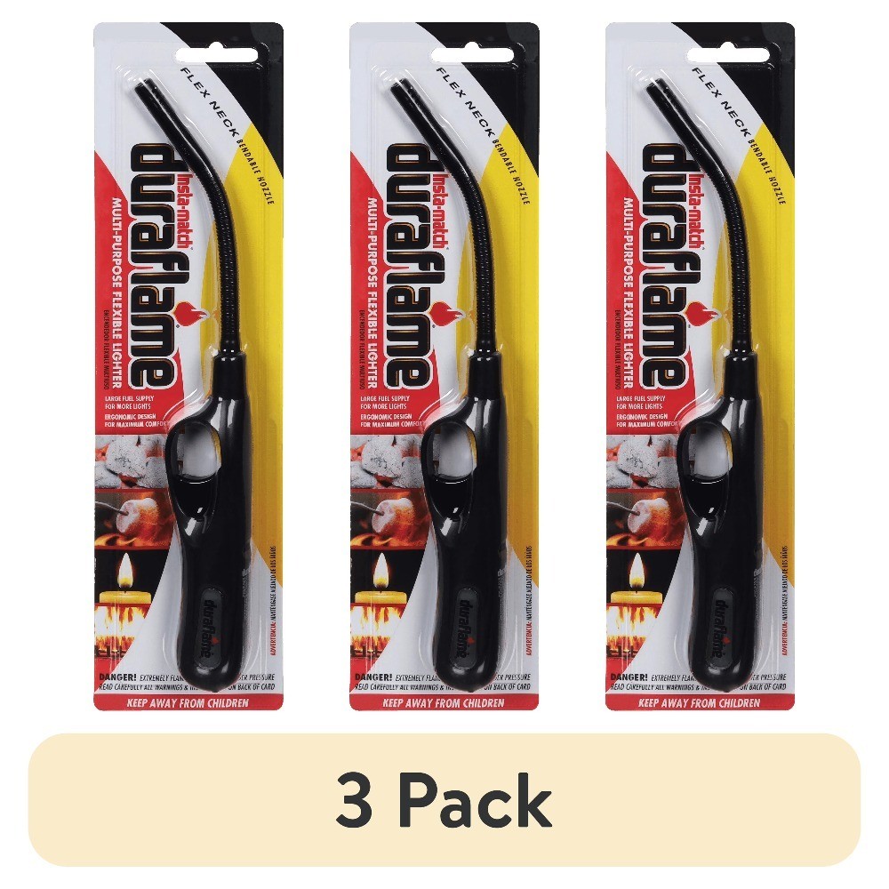 Flexible Neck Utility Lighter 11.5 Inch Long 3 Pack Multi Purpose Windproof