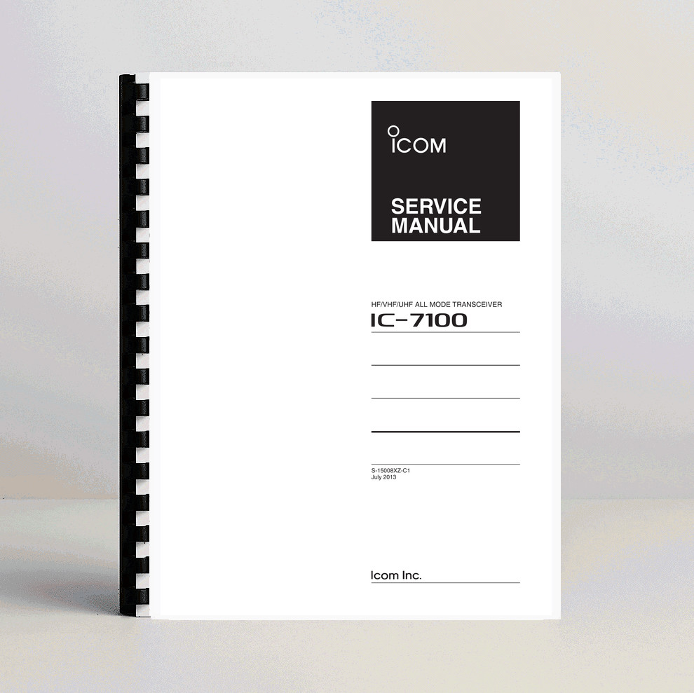 Icom IC-7100 Service Manual  84 pages