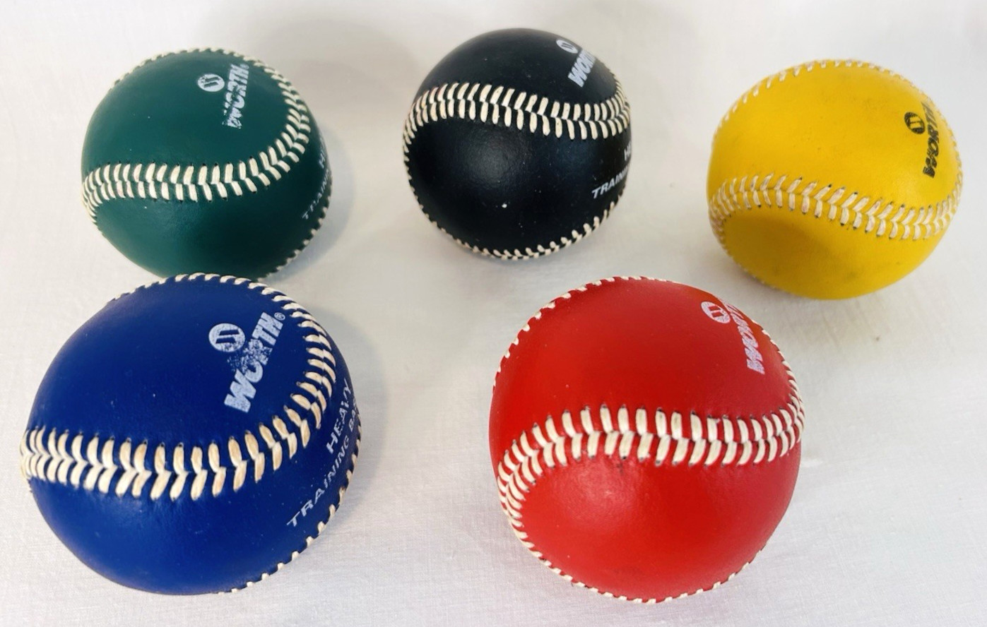 Worth Heavy Pitching Practice Baseball Training Balls ~ Set of 5