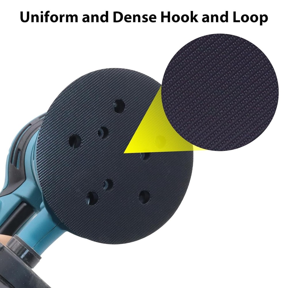 5 Inch 5 Hole Replacement Sander Pad Hook and Loop, 5" Sander Pads for Porter Ca