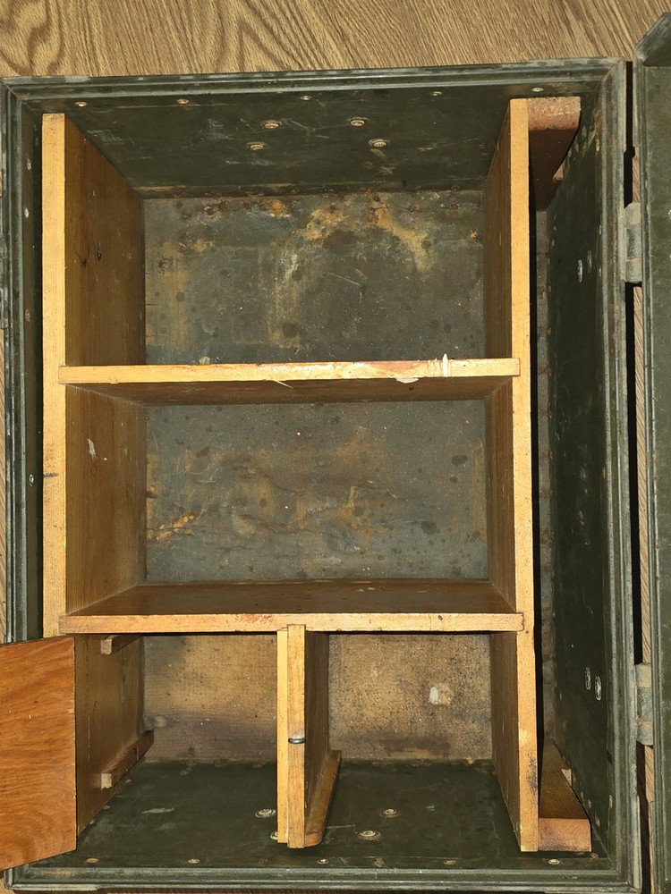 Vintage Foot Locker Trunk with Custom Compartments