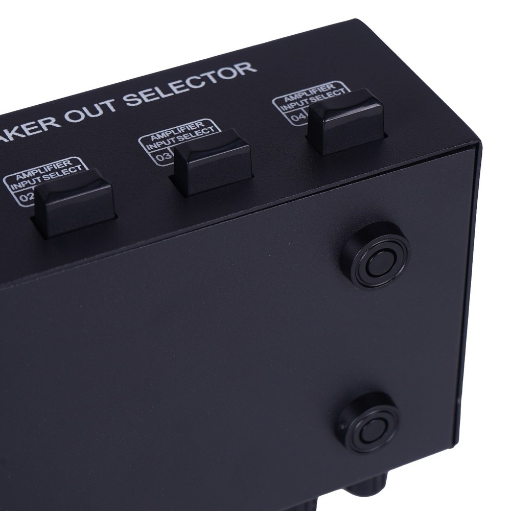 US 2in 4Out Speaker Selector Switch Box Amplifier Speaker Selector Mini Switcher