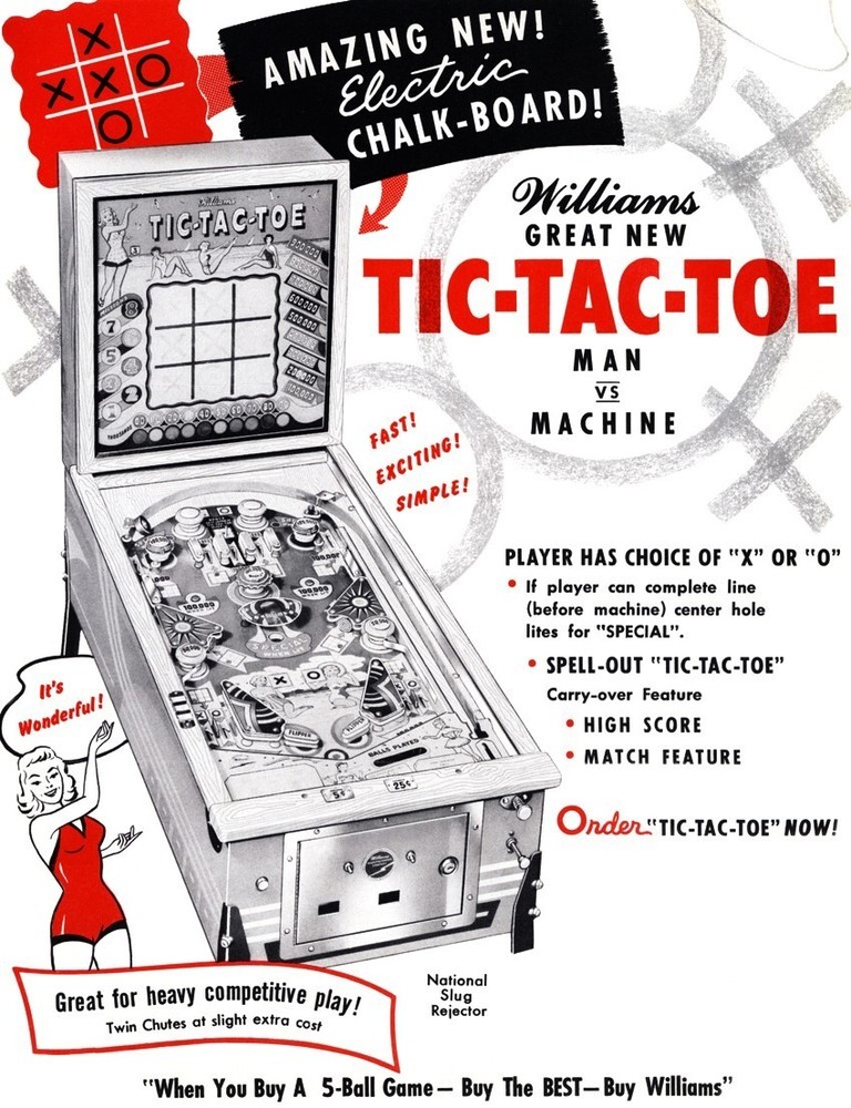 1959 Williams Tic-Tac-Toe Pinball Machine Rubber Ring Kit