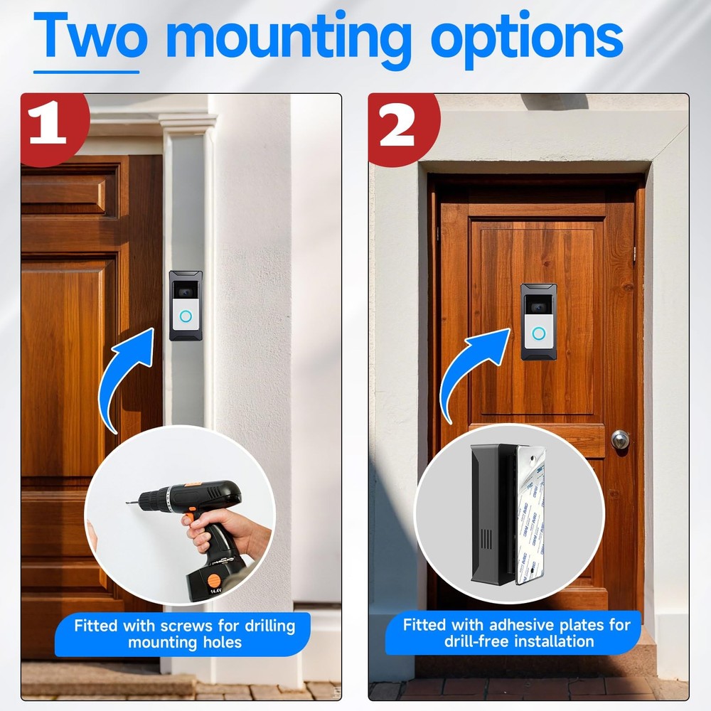 AntiTheft Video Doorbell Mount Compatible with Ring/Blink Wireless Camera Doo...