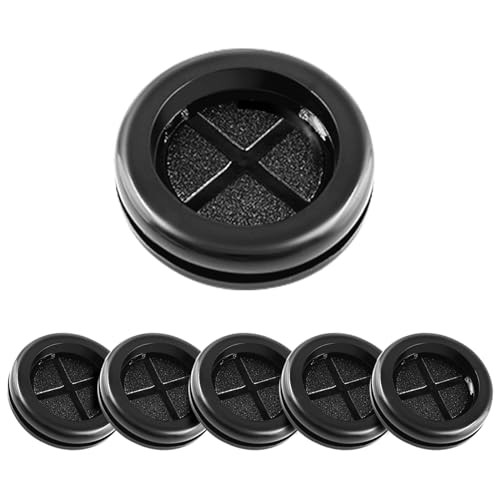 6pcs Drill Hole Rubber Grommets, Firewall Hole Plug Wire 1-11/16" ID 2"