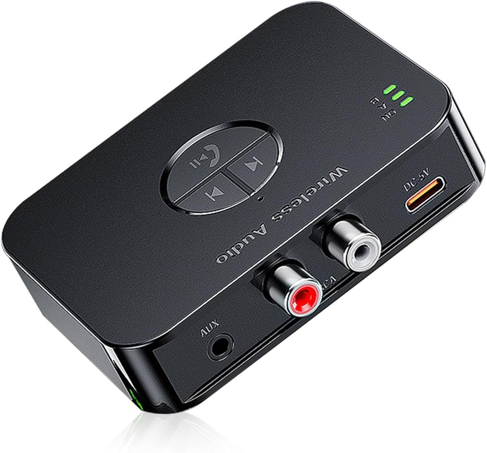 Bluetooth 5.0 Transmitter & Receiver Wireless A2DP Audio 3.5mm Aux Adapter USA