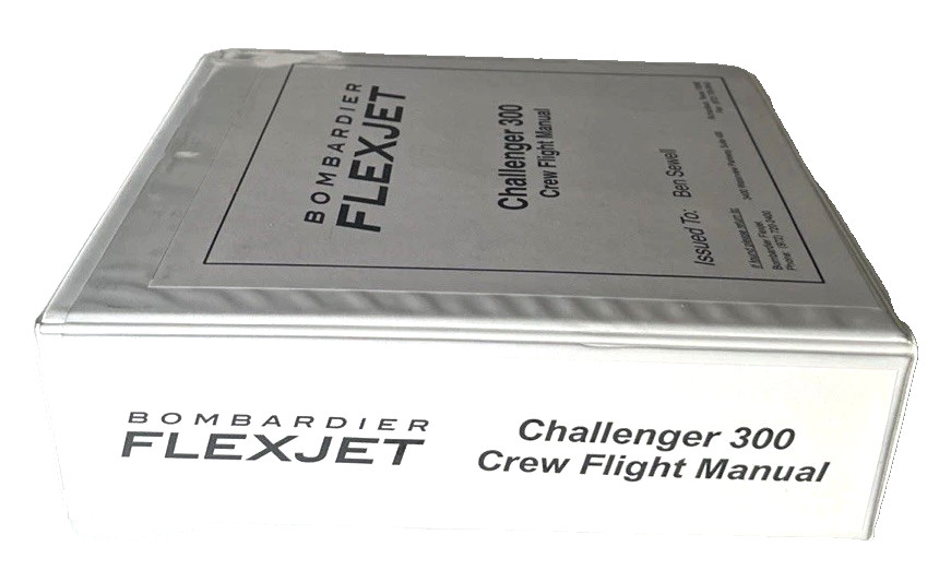 Bombardier FLEXJET Challenger 300 Crew Flight Manual