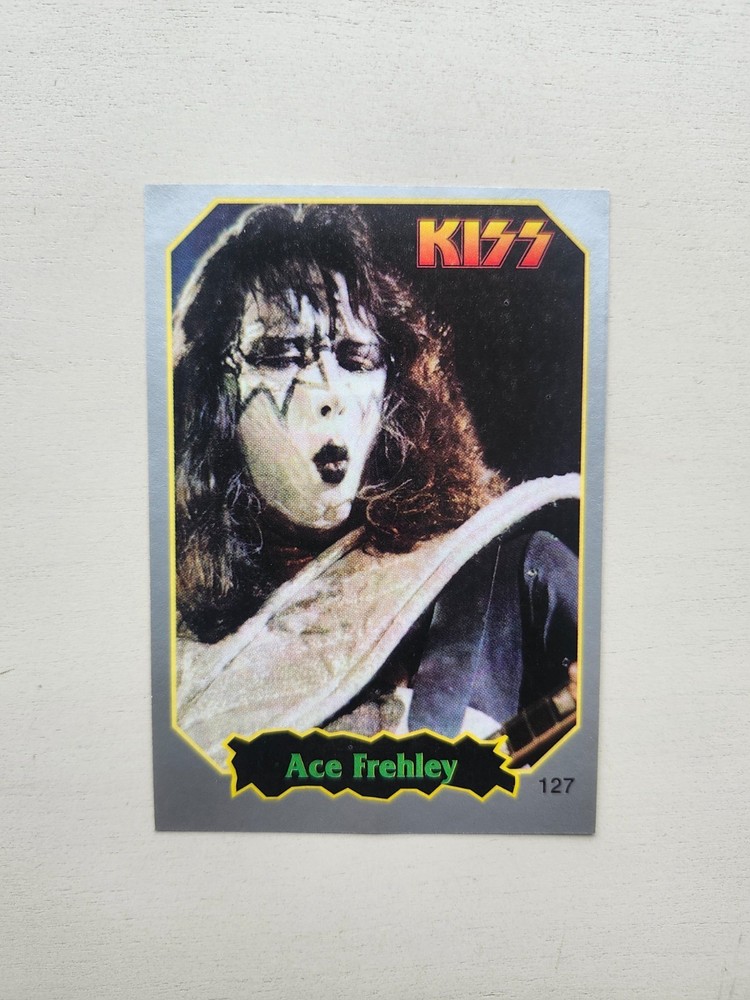 KISS Ace Frehley RARE Vintage 1997 Argentina Rock Cards Import Sticker VG COOL!