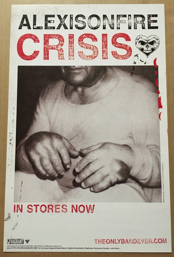 City and Colour ALEXISONFIRE 2006 PROMO POSTER 4 Crisis CD 11x17 Alex is on Fire