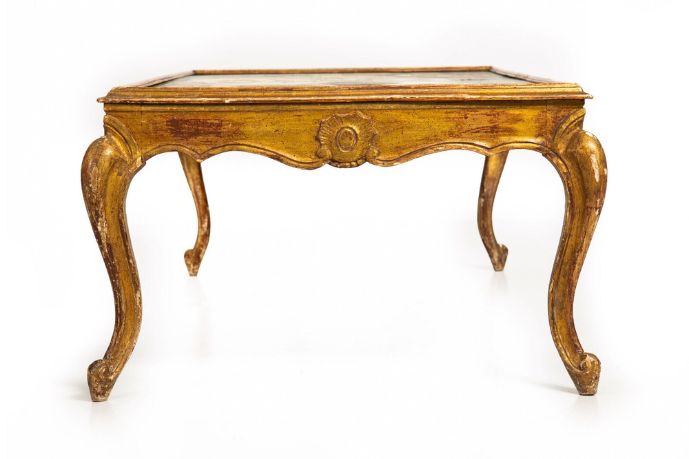 Hollywood Regency Painted Polychromed Low Coffee Table ca. 1940