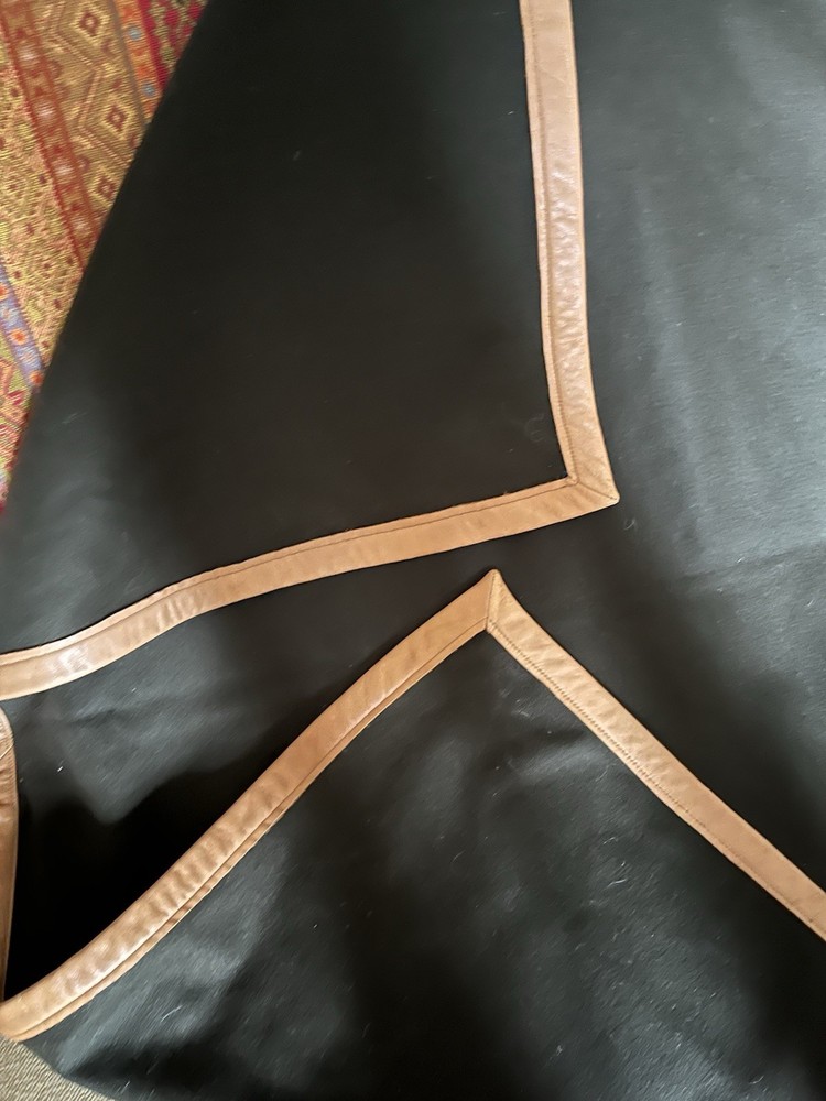 Wool and Leather Trimmed Saddle Blanket
