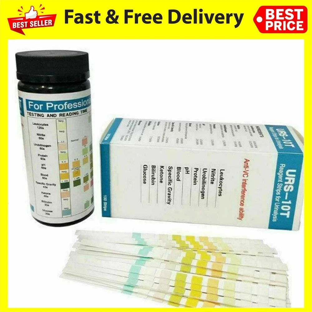 Urine Dipstick 10 Parameter Urinalysis Reagent Test Strips