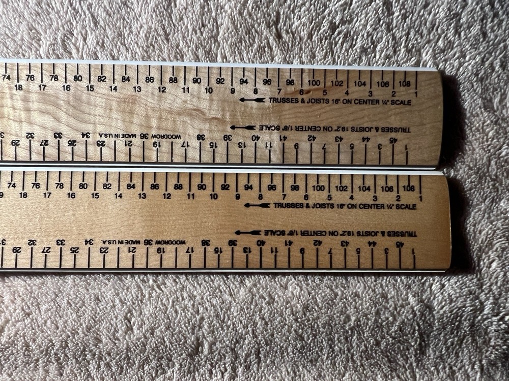 Drafting Architect 19in Ruler Carpenter Construction Advertising Ruler