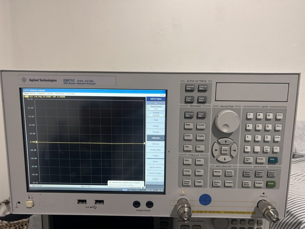 Agilent E5071C Network Analyzer 100 kHz - 6.5 GHz Opt 019, 265, UNQ