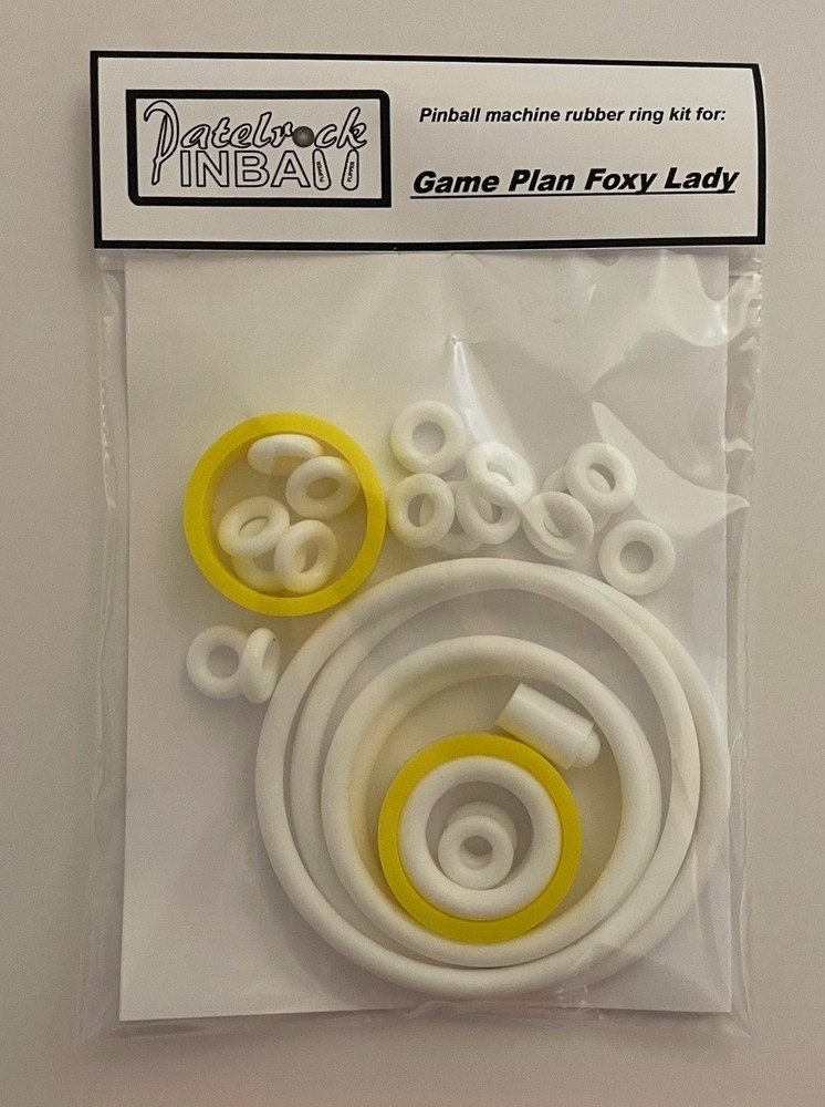 1978 Game Plan Foxy Lady Pinball Machine Rubber Ring Kit