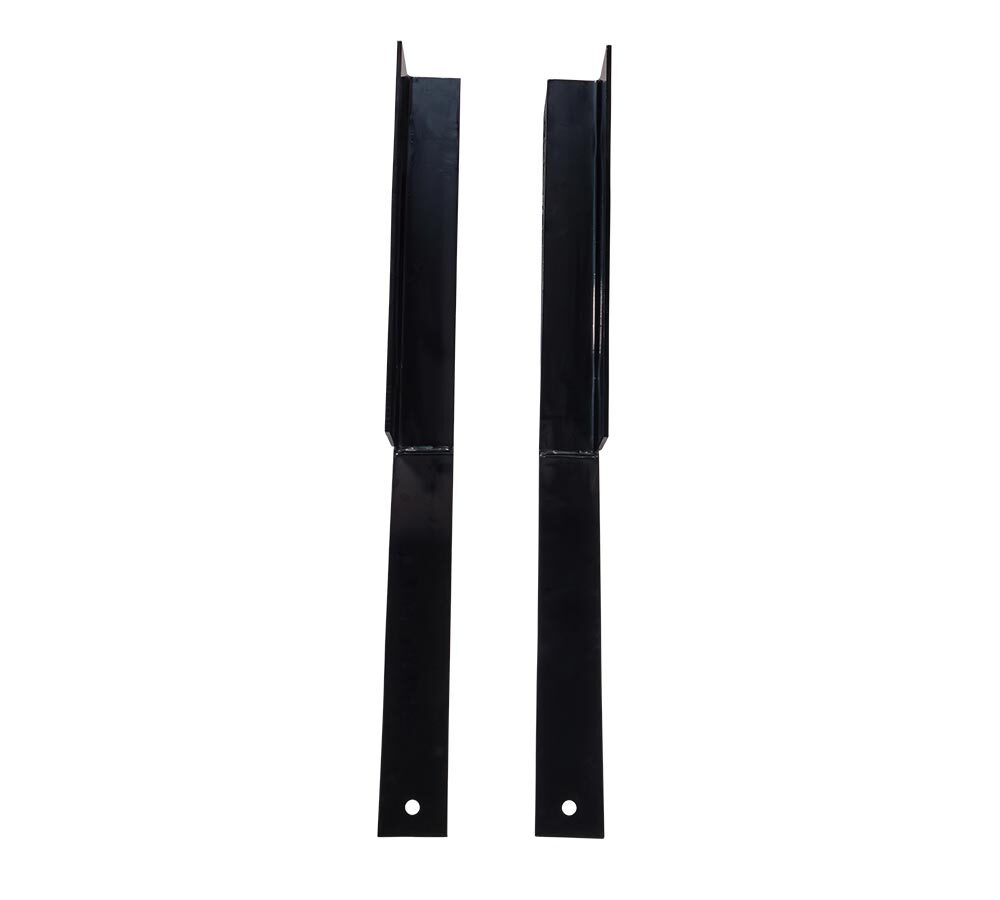 3.5"x4"x45" Black Fifth Wheel Frame Ramps w/ 4" Rise for Semi Trucks (Set of 2)