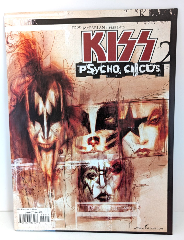 KISS Psycho Circus #2 April 1999 Todd McFarlane Comic Magazine Gene Simmons 5717