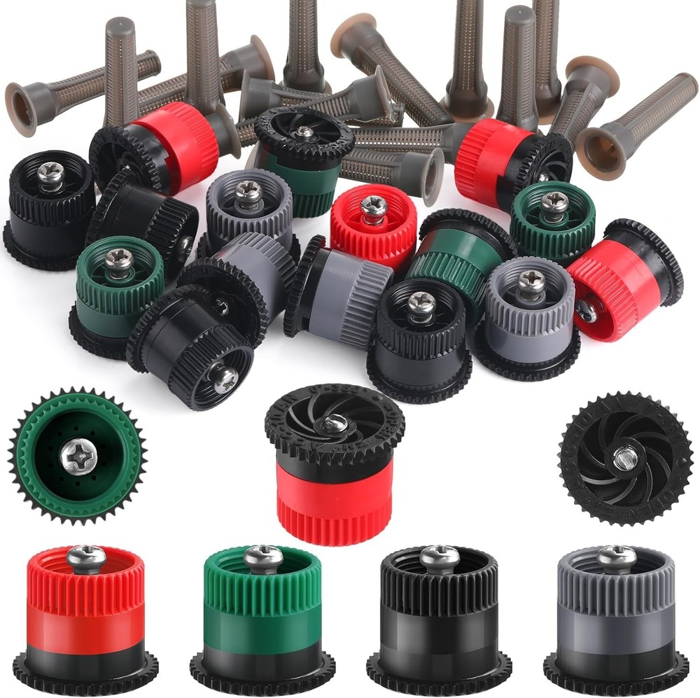 16 Pcs Adjustable Variable Arc Sprinkler Heads for Efficient Lawn Watering