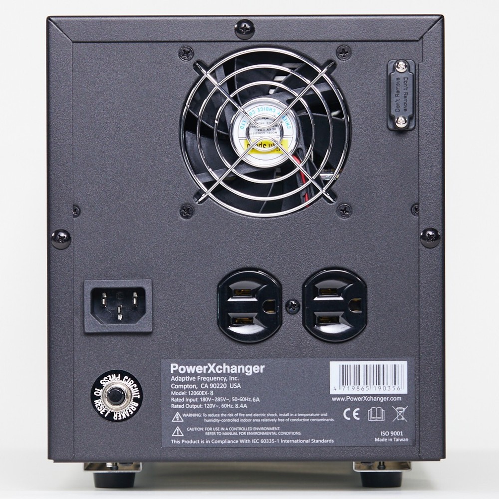 120 Volt/60Hz AC Power Source Step-Down Voltage Frequency Converters EX Series