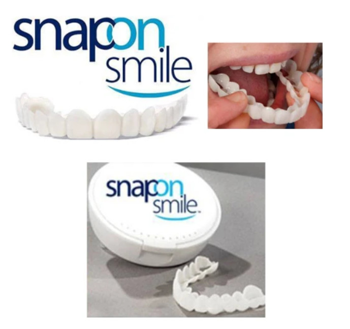 Smile Snap On UpperBottom Temporary Teeth Denture Costume prop-see description