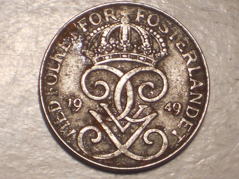 1949 Denmark 5 ORE (VF & Attractive)