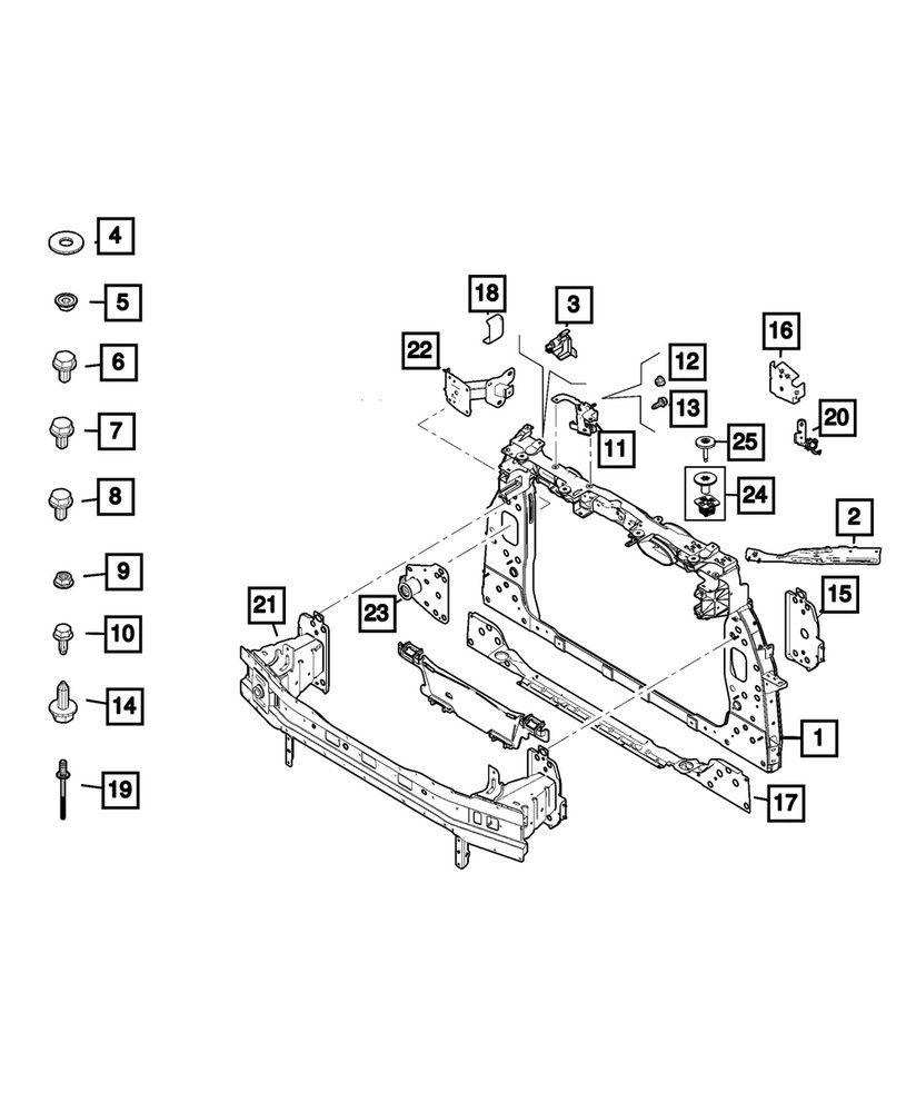 Genuine Mopar Lift-Gate Opening Lower Panel 68460626AA