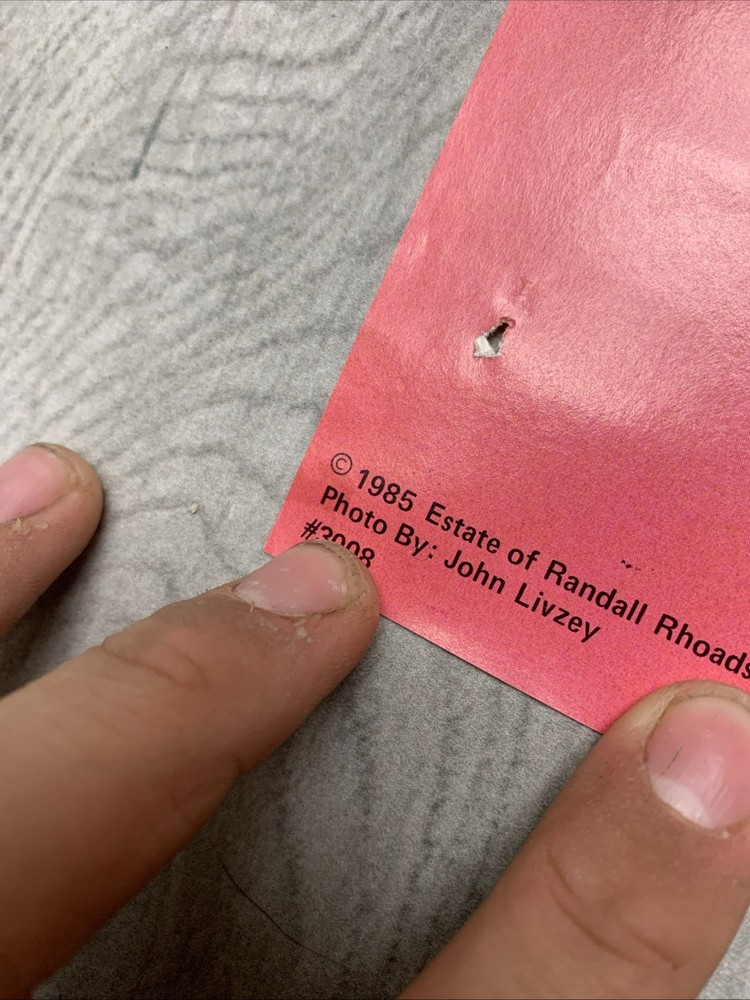 Vtg Randy Rhoads Poster 1985 By Funky Entertainment