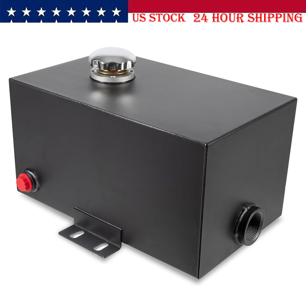 5 Gallon 14 Gauge Hydraulic Fluid Reservoir Tank,Inlet 1-1/2" & Outlet 3/4" FNPT