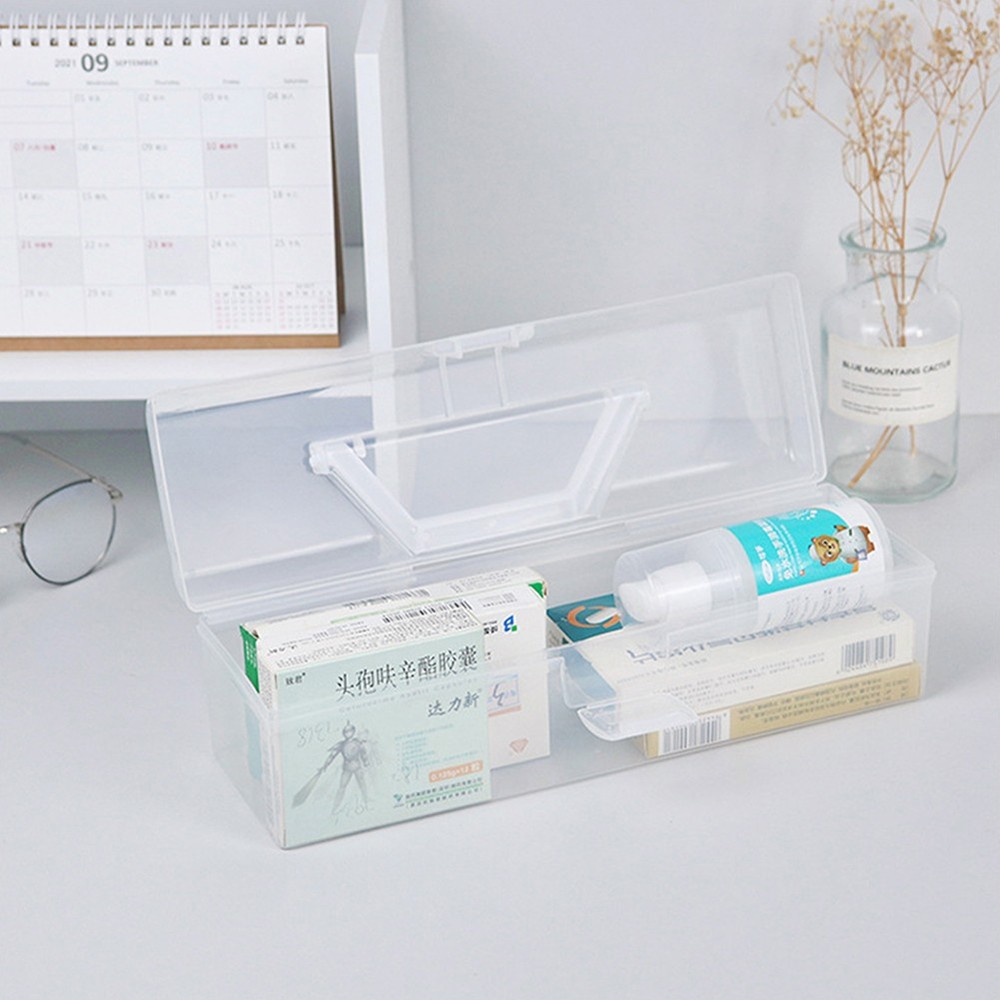 Clear Plastic Storage Boxes with Lock Lids Stackable Box Home Office Kitchen