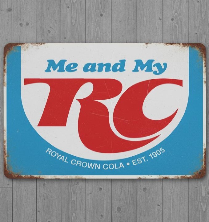 RC Royal Crown Cola 8 x 12 Novelty Vintage Metal Sign Shrink-Wrapped New!