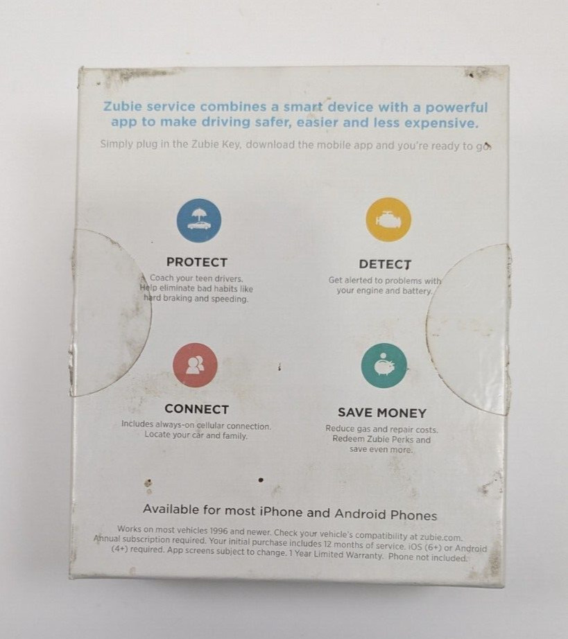 Zubie OBD adapter, GPS Fleet Tracker, Used