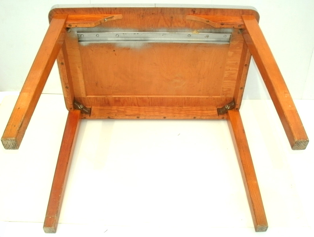Vintage Industrial Oak Desk Table