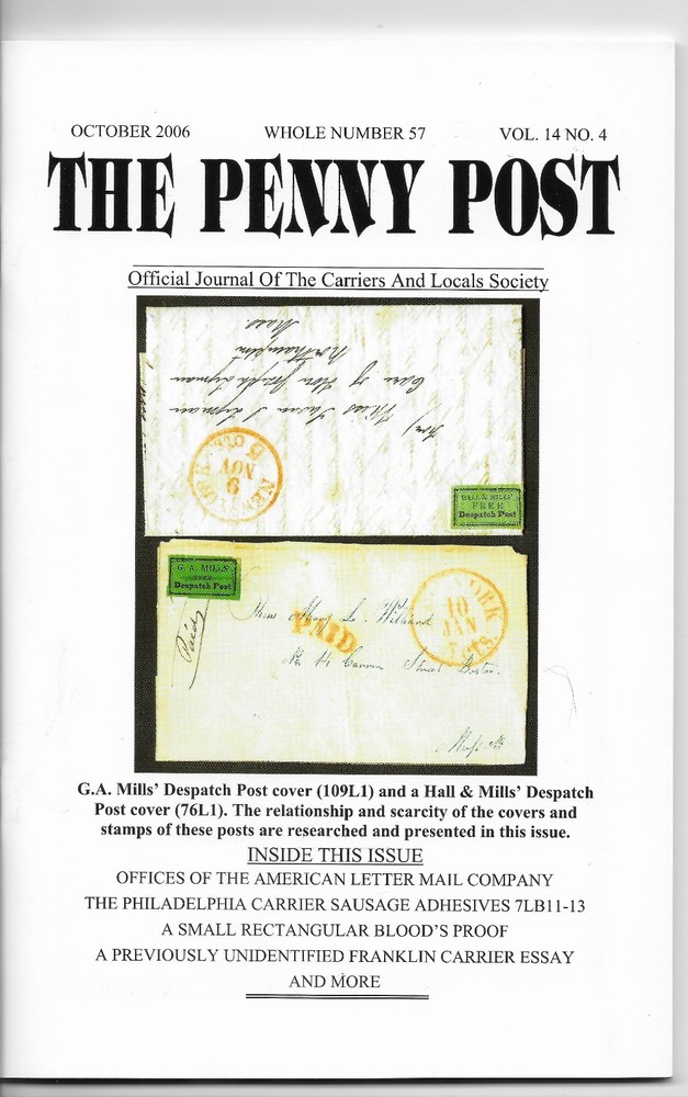 THE PENNY POST - VOL. 14   NO. 4  OCTOBER  2006