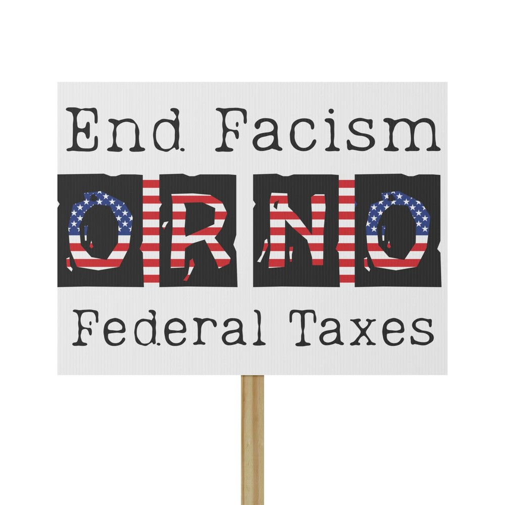 End Facism Protest Sign